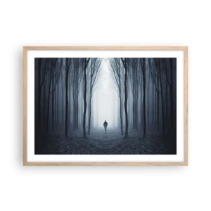 Affiche dans un chêne clair - Poster - Tout est simple et clair - 70x50 cm
