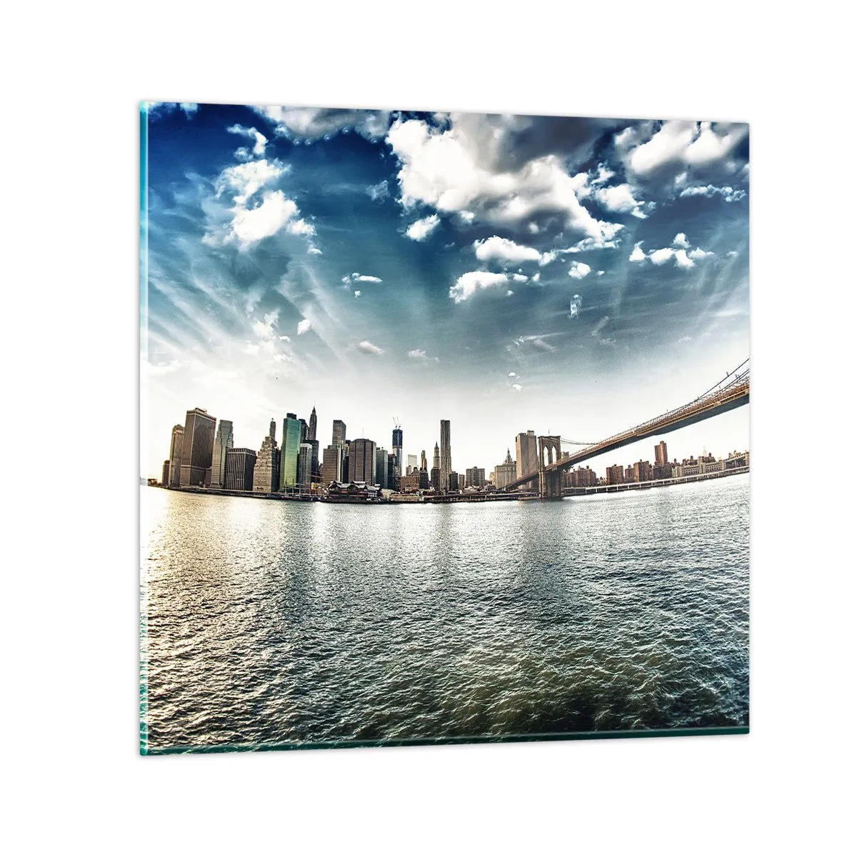 Impression sur verre - Image sur verre - L'île de verre - 30x30 cm