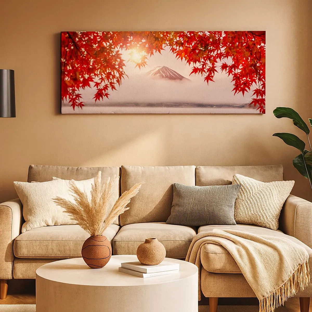 Impression sur toile - Image sur toile - Dans le climat japonais - 100x40 cm
