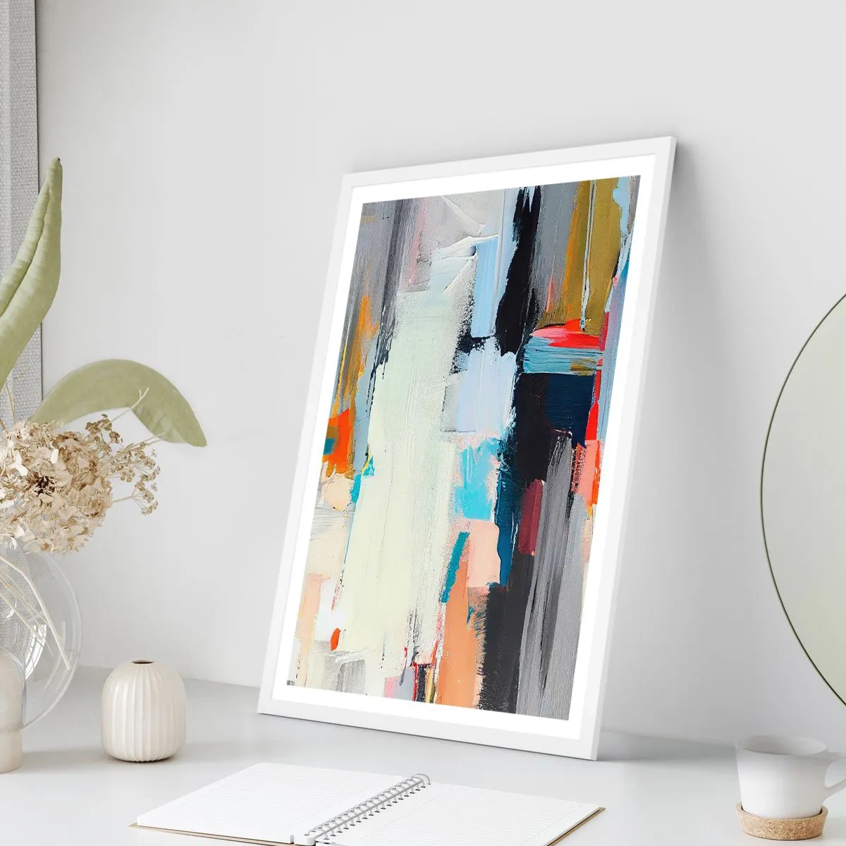 Affiche dans un cadre blanc - Poster - Y a-t-il une méthode ? - 70x100 cm