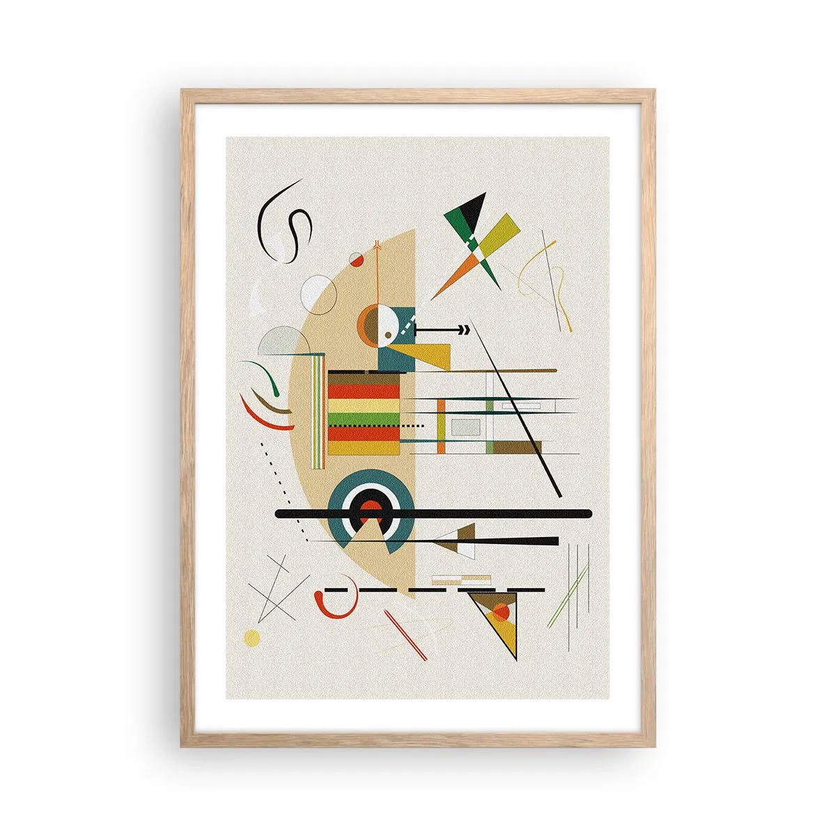 Affiche dans un chêne clair - Poster - Et le monde s’amuse - 50x70 cm