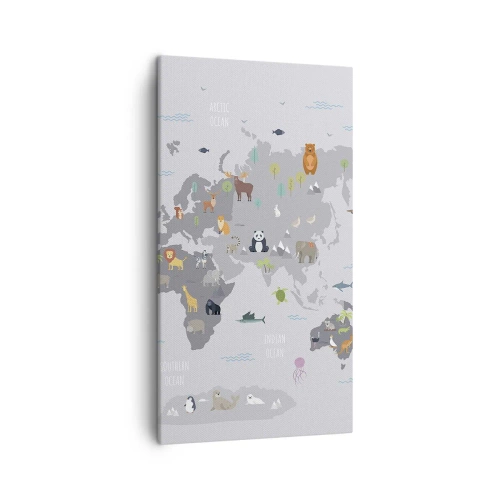 Impression sur toile - Image sur toile - Dis-moi d'où tu viens... - 45x80 cm