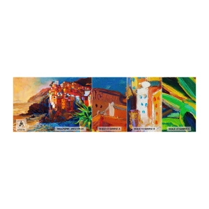 Échantillon de Papier Peint Premium Sand - Climats italien - Paysage, Architecture, Côte - 100x30 cm