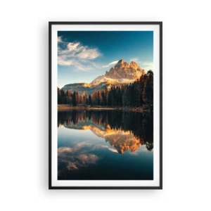 Affiche dans un cadre noir - Poster - Double paysage - 61x91 cm