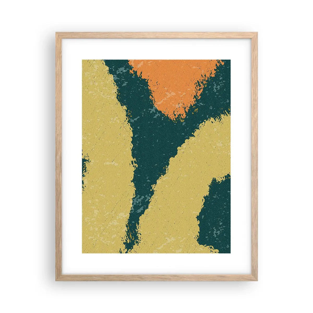 Affiche dans un chêne clair - Poster - Abstraction – mouvement lent - 40x50 cm