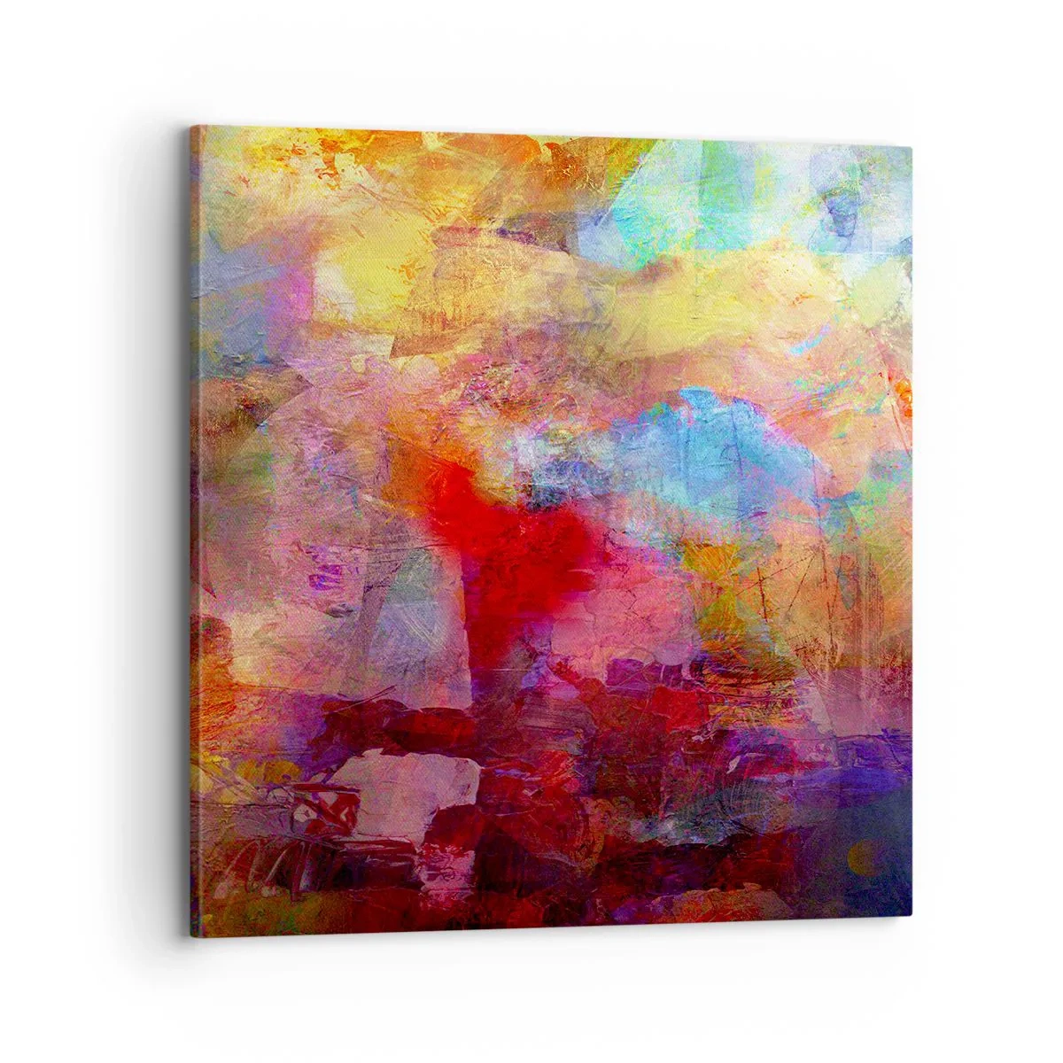 Impression sur toile - Image sur toile - Regardez à l'intérieur de l'arc-en-ciel - 70x70 cm
