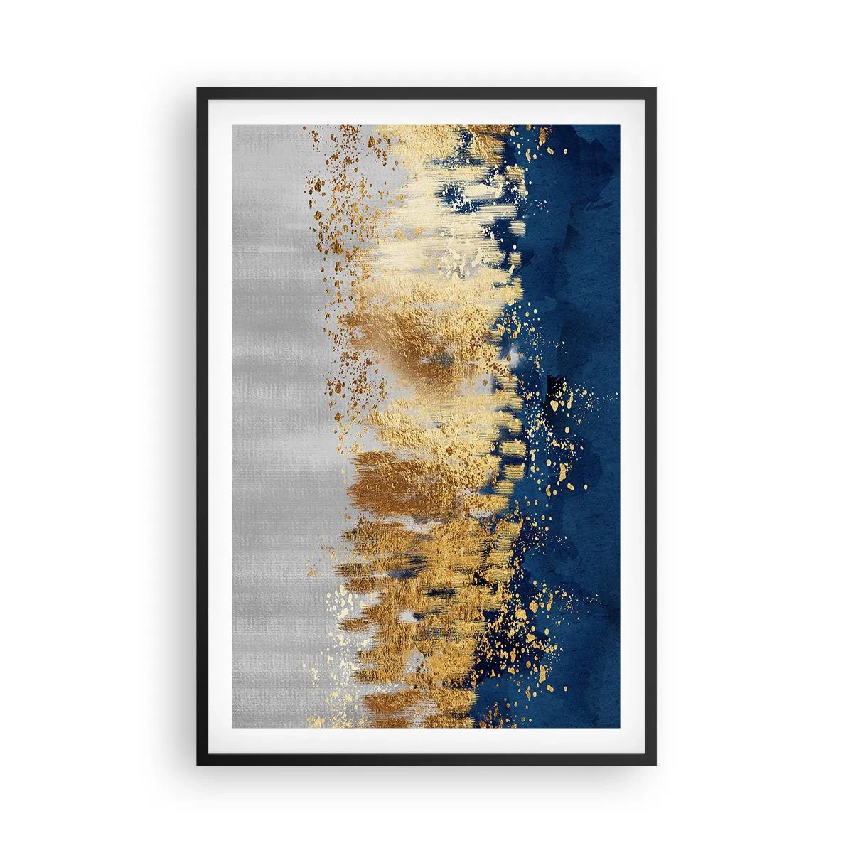 Affiche dans un cadre noir - Poster - Une composition moderne et pétillante - 61x91 cm