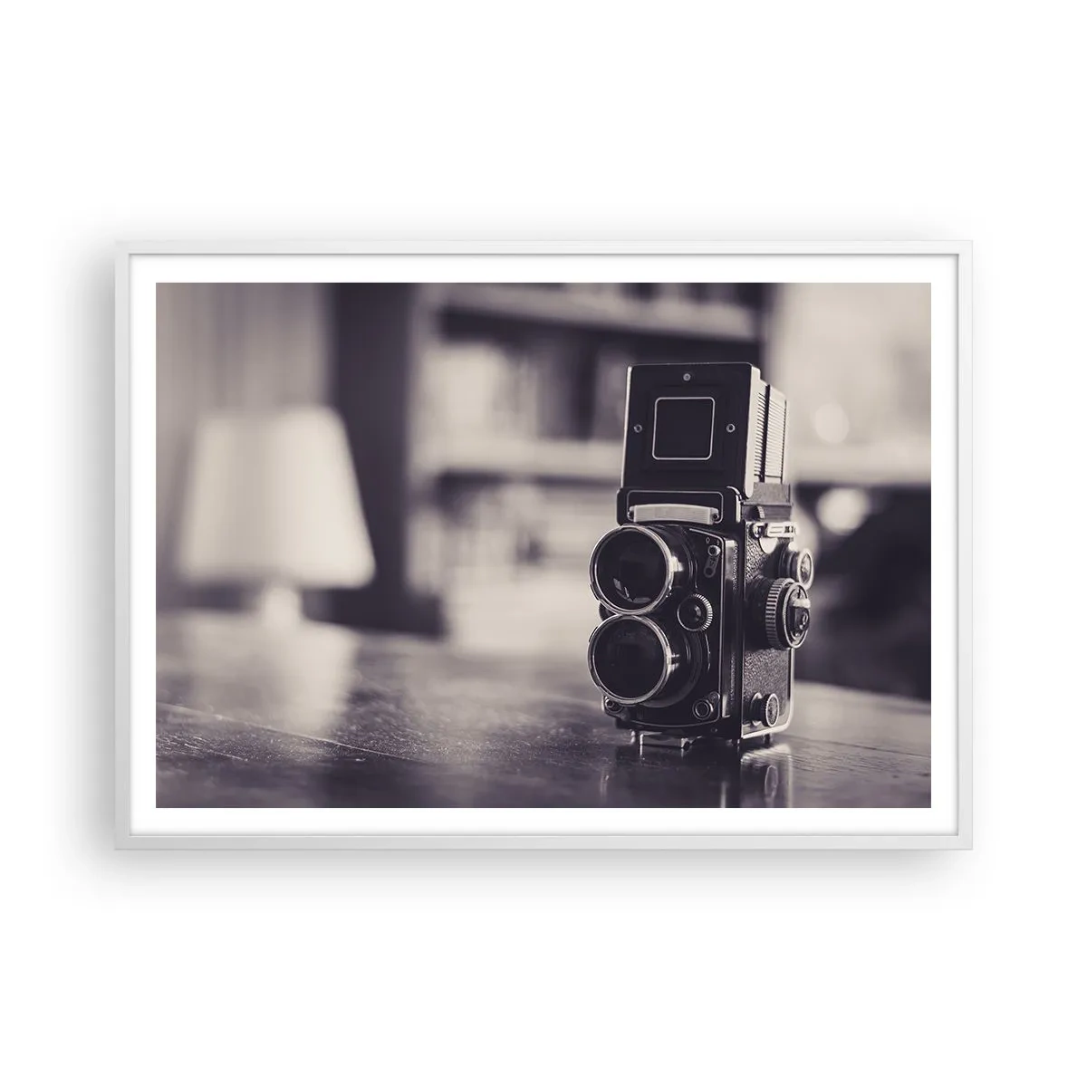 Affiche dans un cadre blanc - Poster - La magie de la photographie ancienne - 100x70 cm