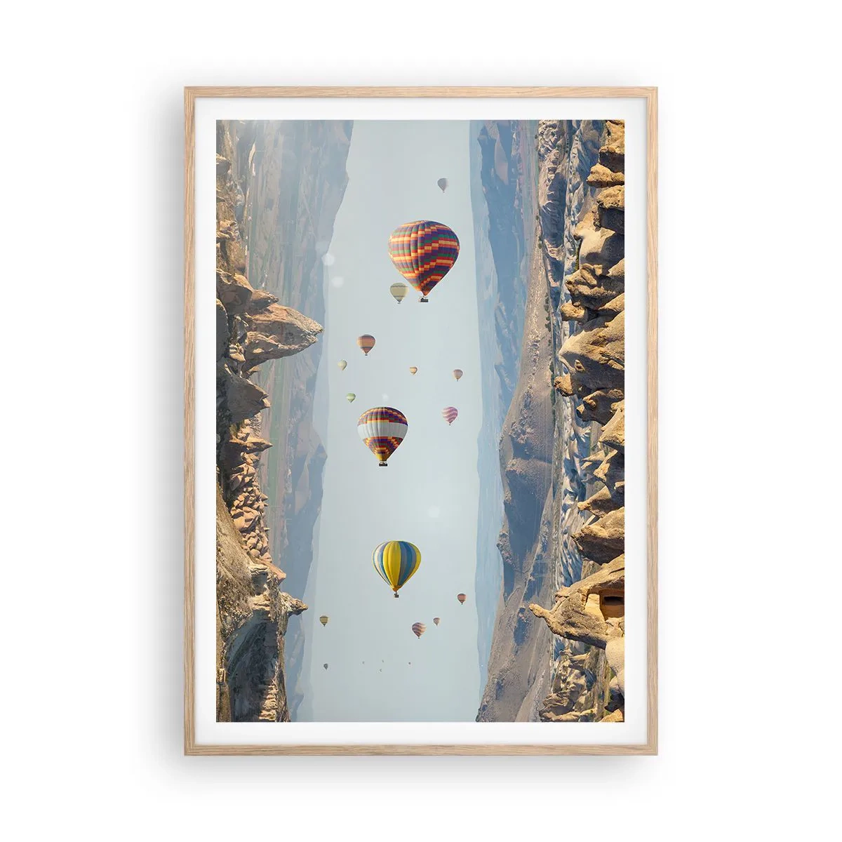 Affiche dans un chêne clair - Poster - Ici, tout est possible - 70x100 cm