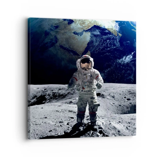 Impression sur toile - Image sur toile - Salutations de la lune - 30x30 cm