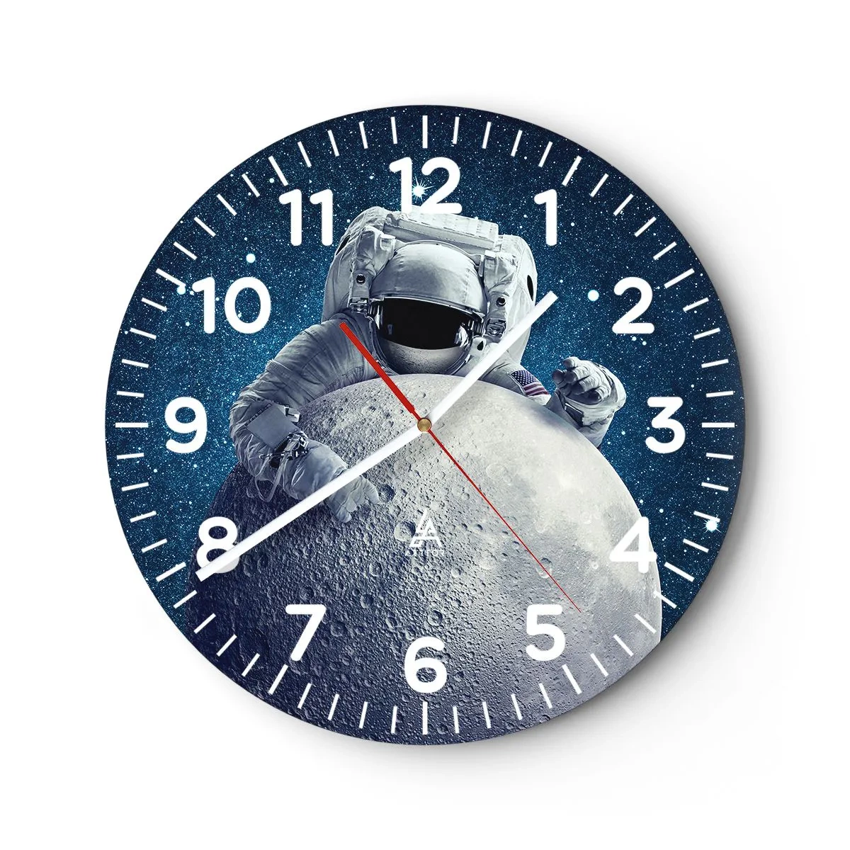 Horloge murale - Pendule murale - Comique de l'espace - 40x40 cm