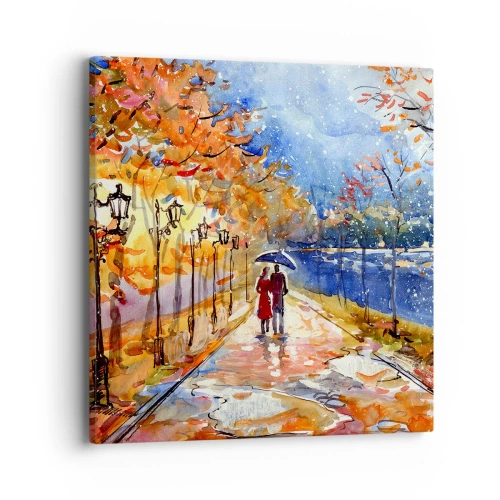Impression sur toile - Image sur toile - Ensemble jusqu'au bout du temps - 40x40 cm