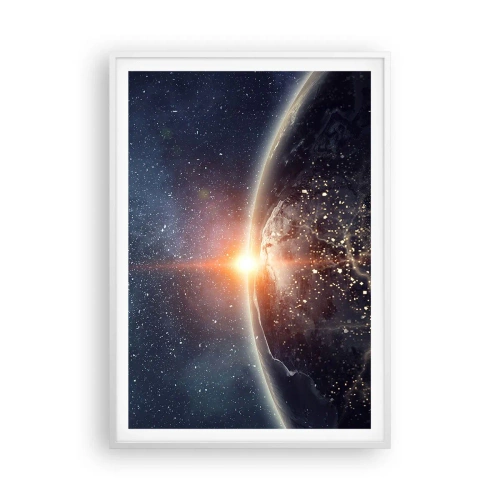 Affiche dans un cadre blanc - Poster - Dans une nouvelle perspective - 70x100 cm