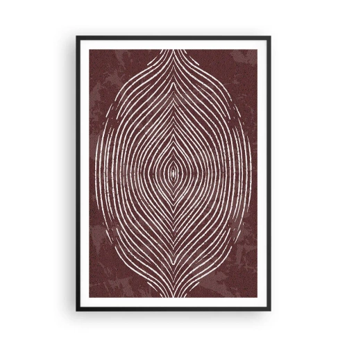 Affiche dans un cadre noir - Poster - L'espace parle - 70x100 cm