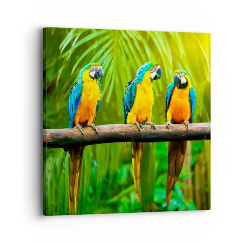 Impression sur toile - Image sur toile - Et avez-vous entendu qu'elle ...? - 30x30 cm