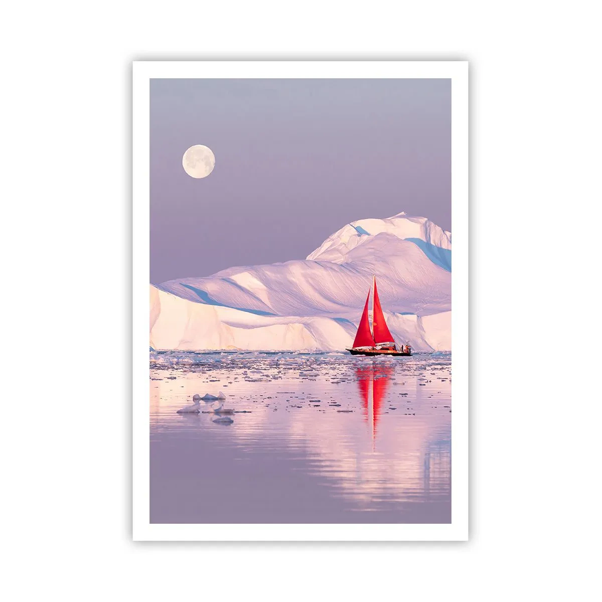 Affiche - Poster - La chaleur de la voile, le froid de la glace - 70x100 cm