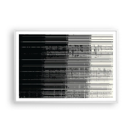 Affiche dans un cadre blanc - Poster - Ondes et vibrations - 100x70 cm
