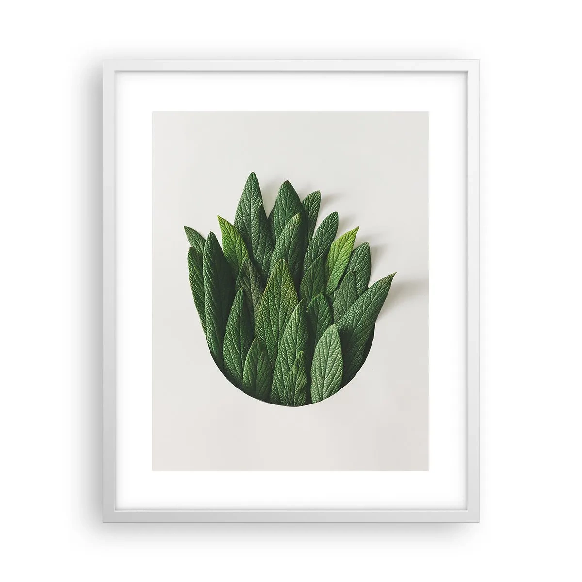 Affiche dans un cadre blanc - Poster - Curiosité sans retenue - 40x50 cm