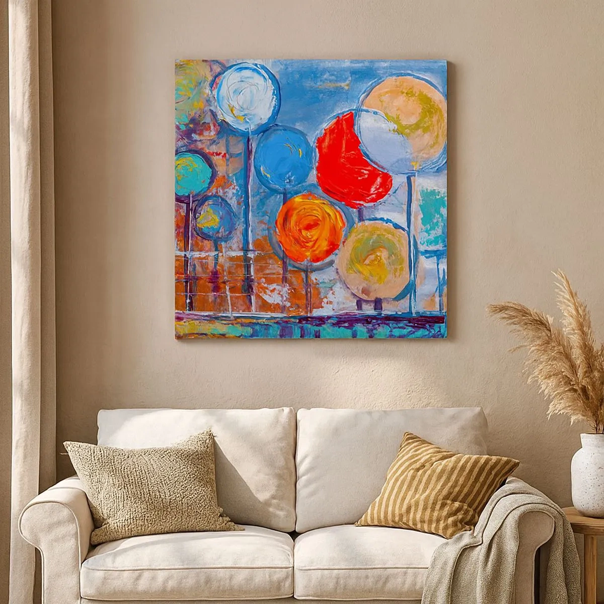 Impression sur toile - Image sur toile - Miracles sur le bâton - 30x30 cm