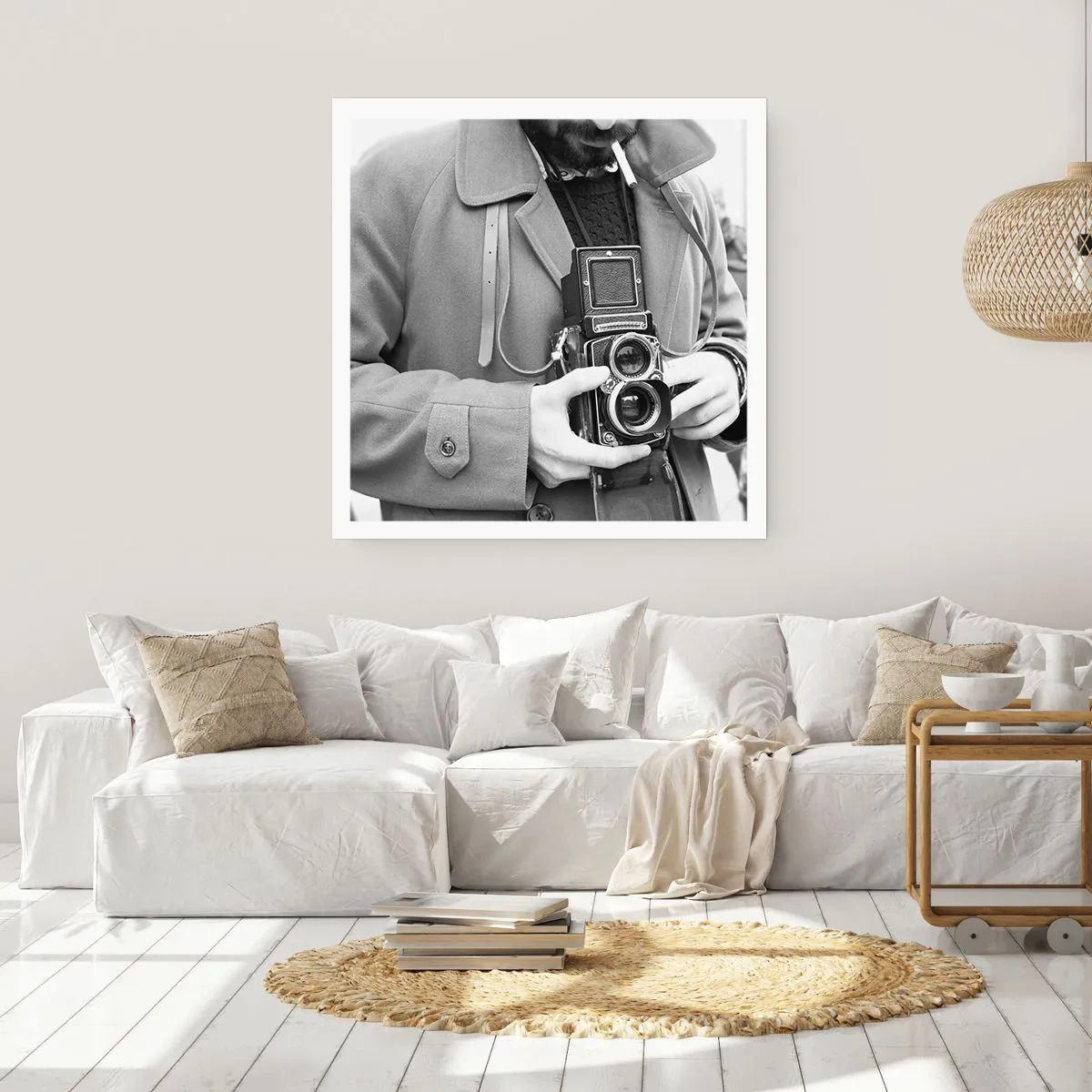 Affiche - Poster - Dans un style rétro - 30x30 cm