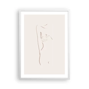 Affiche dans un cadre blanc - Poster - La forme du désir - 50x70 cm