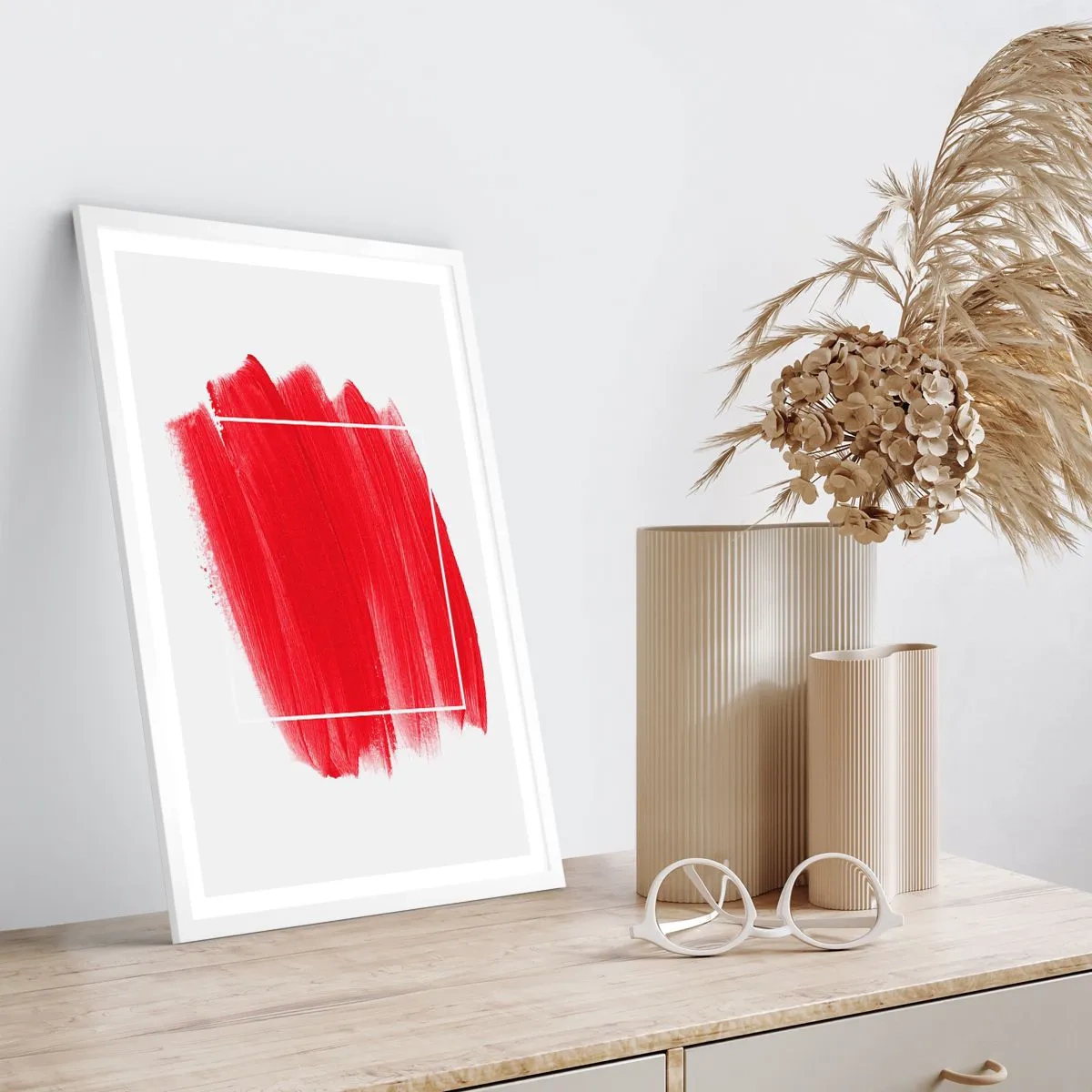 Affiche dans un cadre blanc - Poster - En dehors du cadre - 61x91 cm