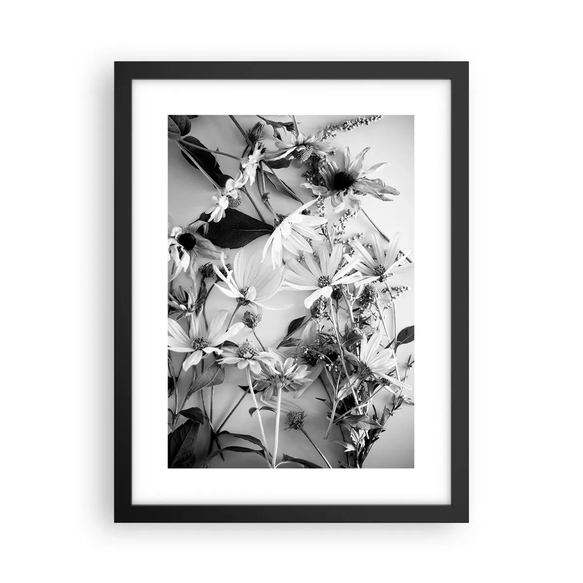 Affiche dans un cadre noir - Poster - Non-un bouquet de fleurs - 30x40 cm