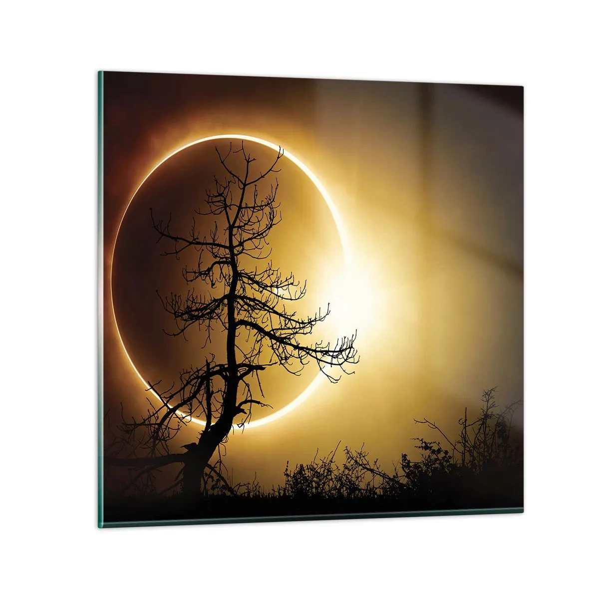 Impression sur verre - Image sur verre - Éclipse totale - 30x30 cm