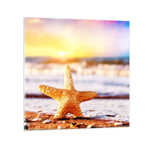 Impression sur verre - Image sur verre - Cadeau de la mer - 70x70 cm