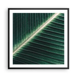 Affiche dans un cadre noir - Poster - Le rythme de la nature - 60x60 cm