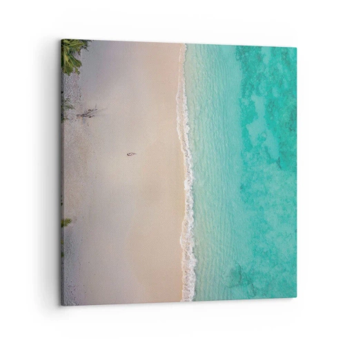 Impression sur toile - Image sur toile - Plage paradisiaque - 50x50 cm