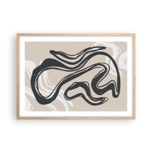 Affiche dans un chêne clair - Poster - Expression multipliée - 70x50 cm