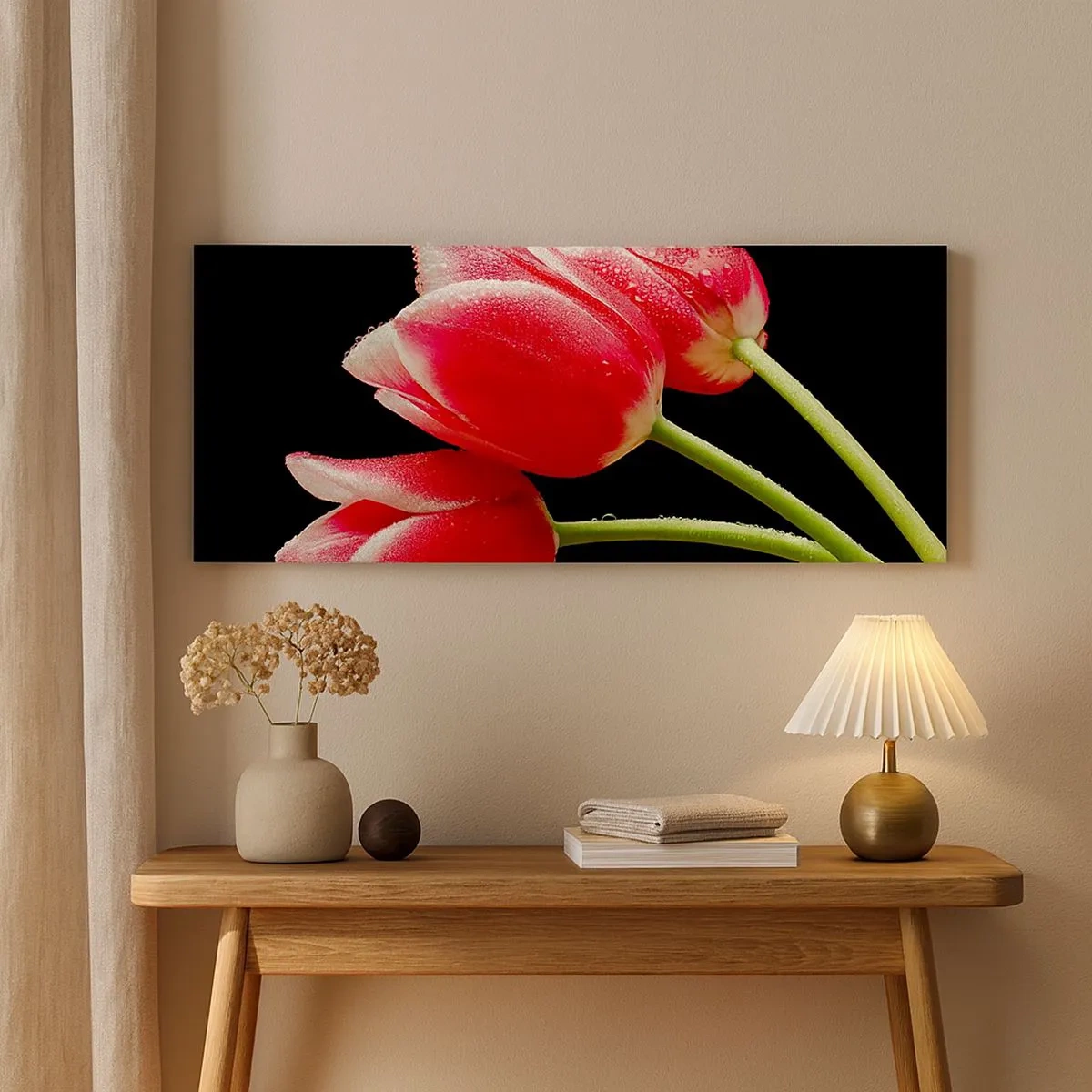 Impression sur toile - Image sur toile - Une promesse d'amour pur - 100x40 cm