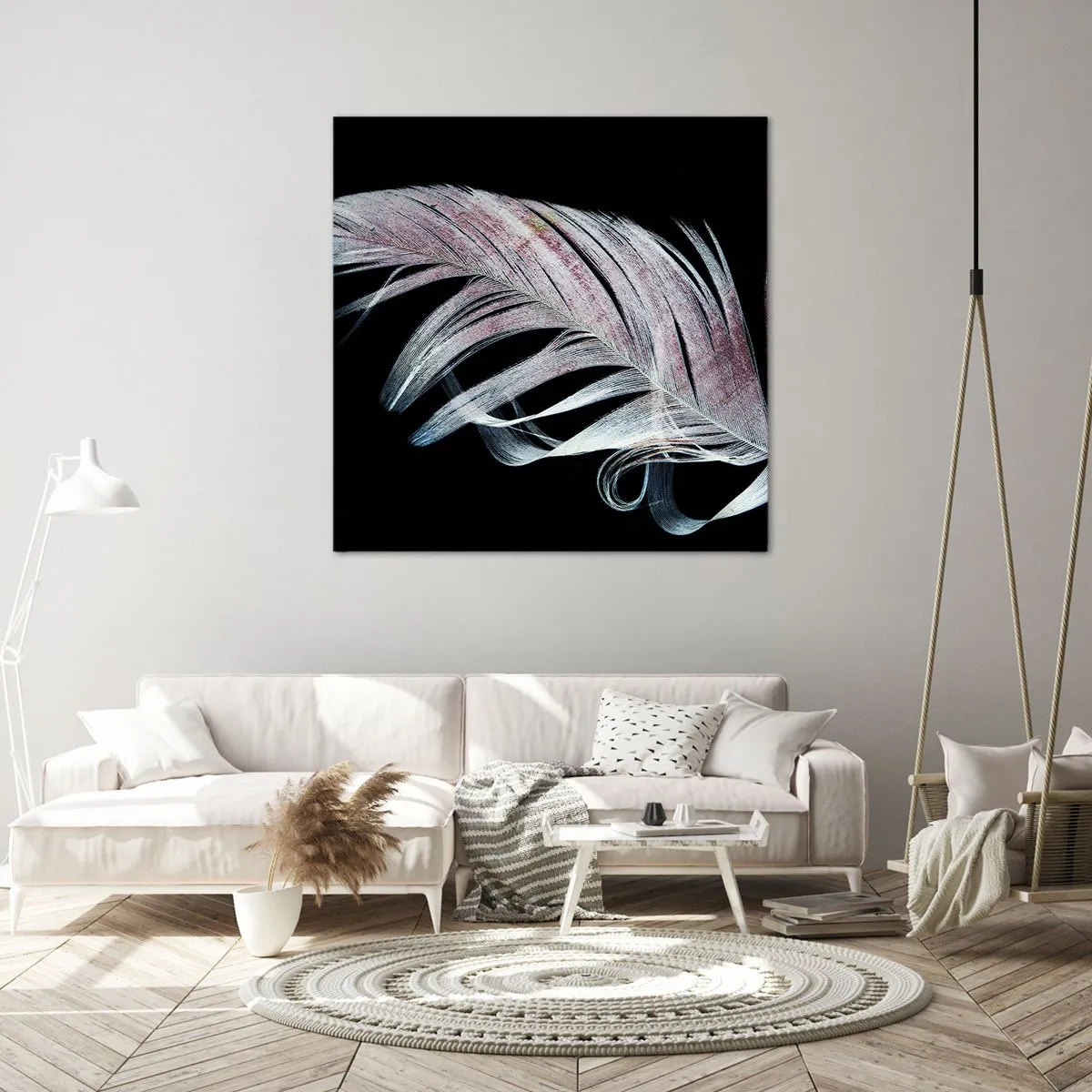 Impression sur toile - Image sur toile - Pensez au toucher - 30x30 cm