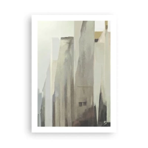 Affiche - Poster - Architecture abstraite aux couleurs sobres - 50x70cm - Rêve de la ville - Décoration murale moderne pour le salon et la chambre ARTTOR