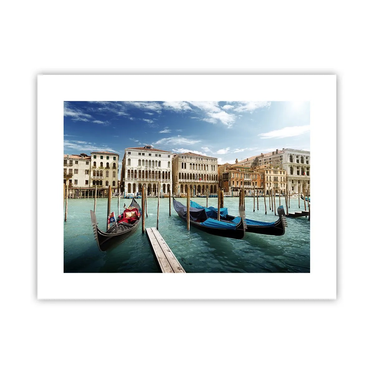 Affiche - Poster - Palace bleu ciel - 40x30 cm