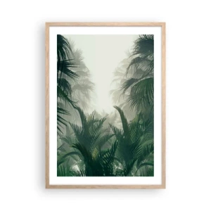 Affiche dans un chêne clair - Poster - Secret tropical - 50x70 cm