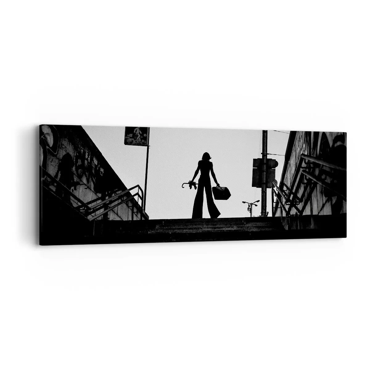 Impression sur toile - Image sur toile - Pèlerinage urbain - 90x30 cm