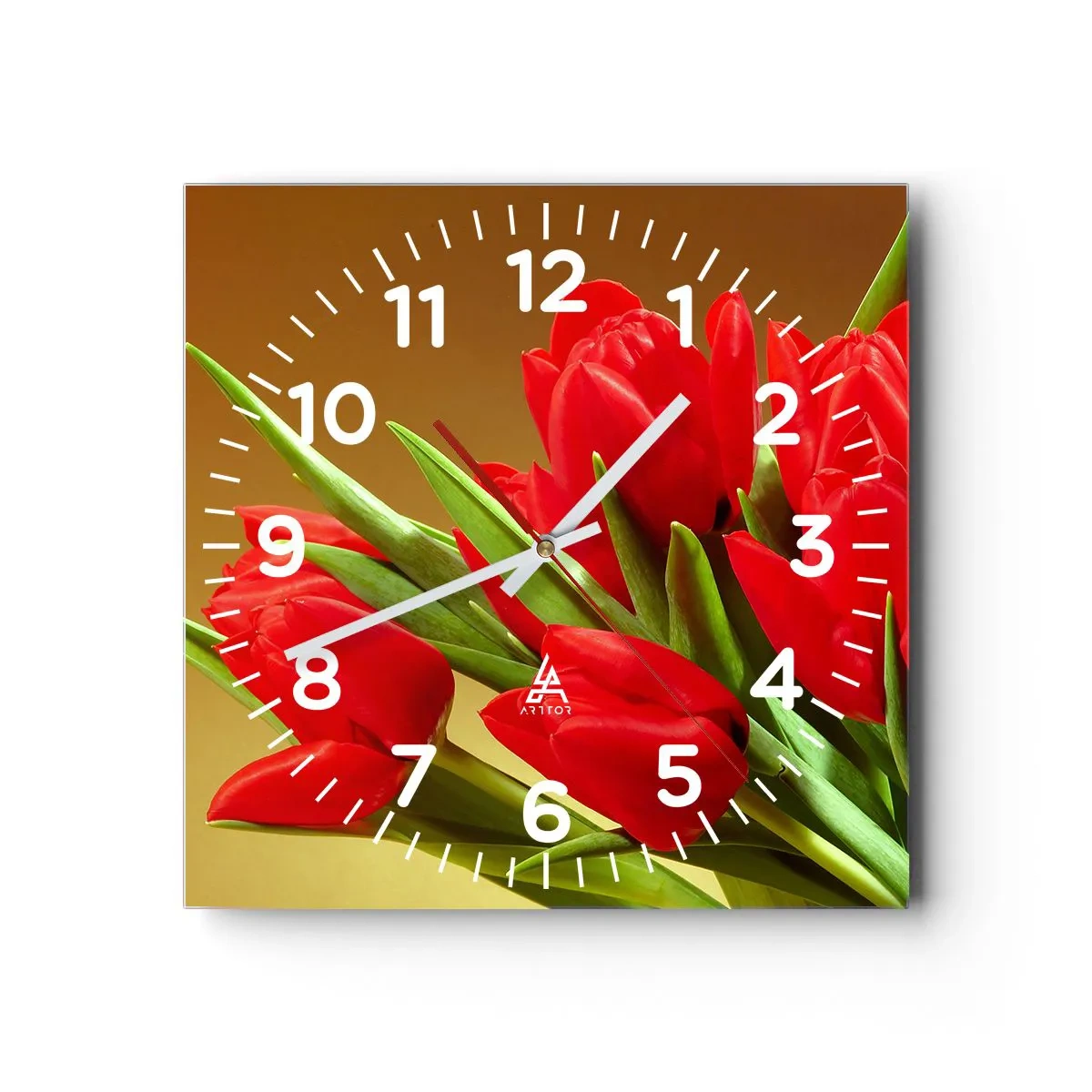 Horloge murale - Pendule murale - Amas de joie printanière - 30x30 cm