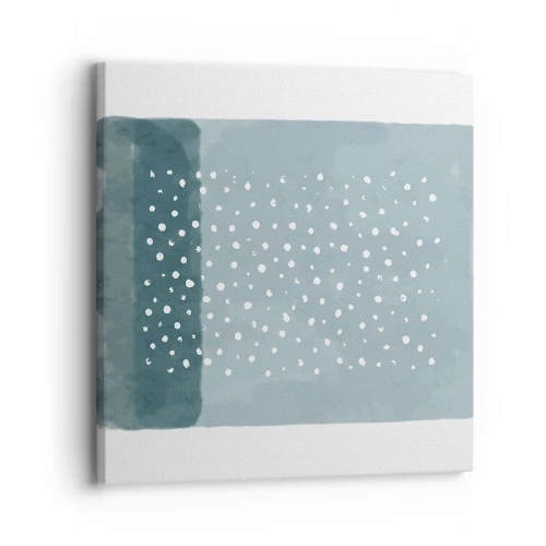 Impression sur toile - Image sur toile - Évolution de bleus - 30x30 cm