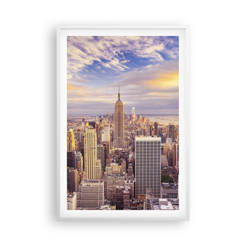 Affiche dans un cadre blanc - Poster - Atteindre les nuages ​​eux-mêmes - 61x91 cm