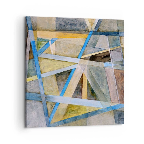Impression sur toile - Image sur toile - Tout droit ou en diagonale ? - 50x50 cm