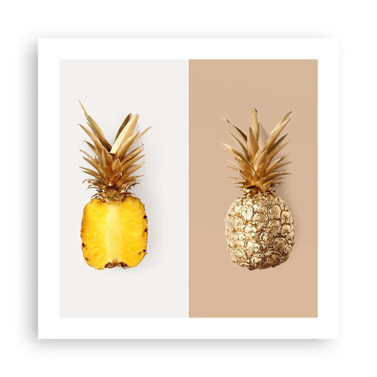 Affiche - Poster - Ananas pour nous - 50x50 cm