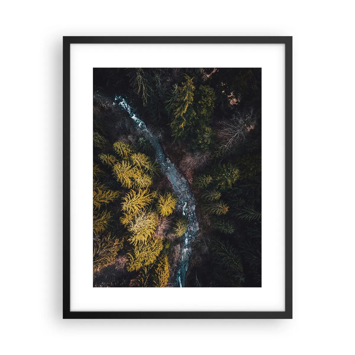 Affiche dans un cadre noir - Poster - De plus en plus vite - 40x50 cm