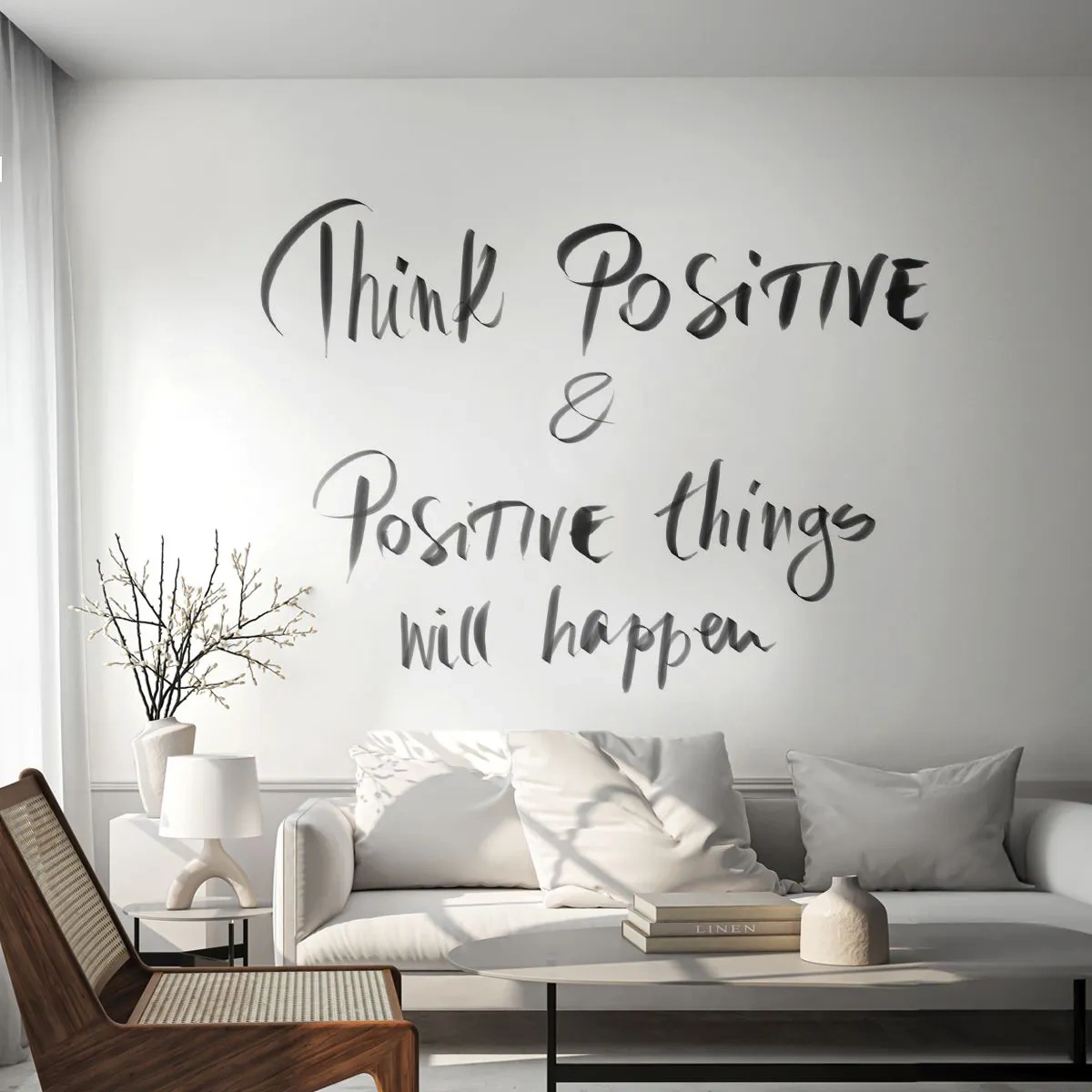 Papier Peint Autocollant Deluxe Sticker - Comment vivre? - Typographie, Affirmation, Maxime - 250x175 cm