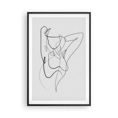 Affiche dans un cadre noir - Poster - Vraiment, tu es comme ça... - 61x91 cm