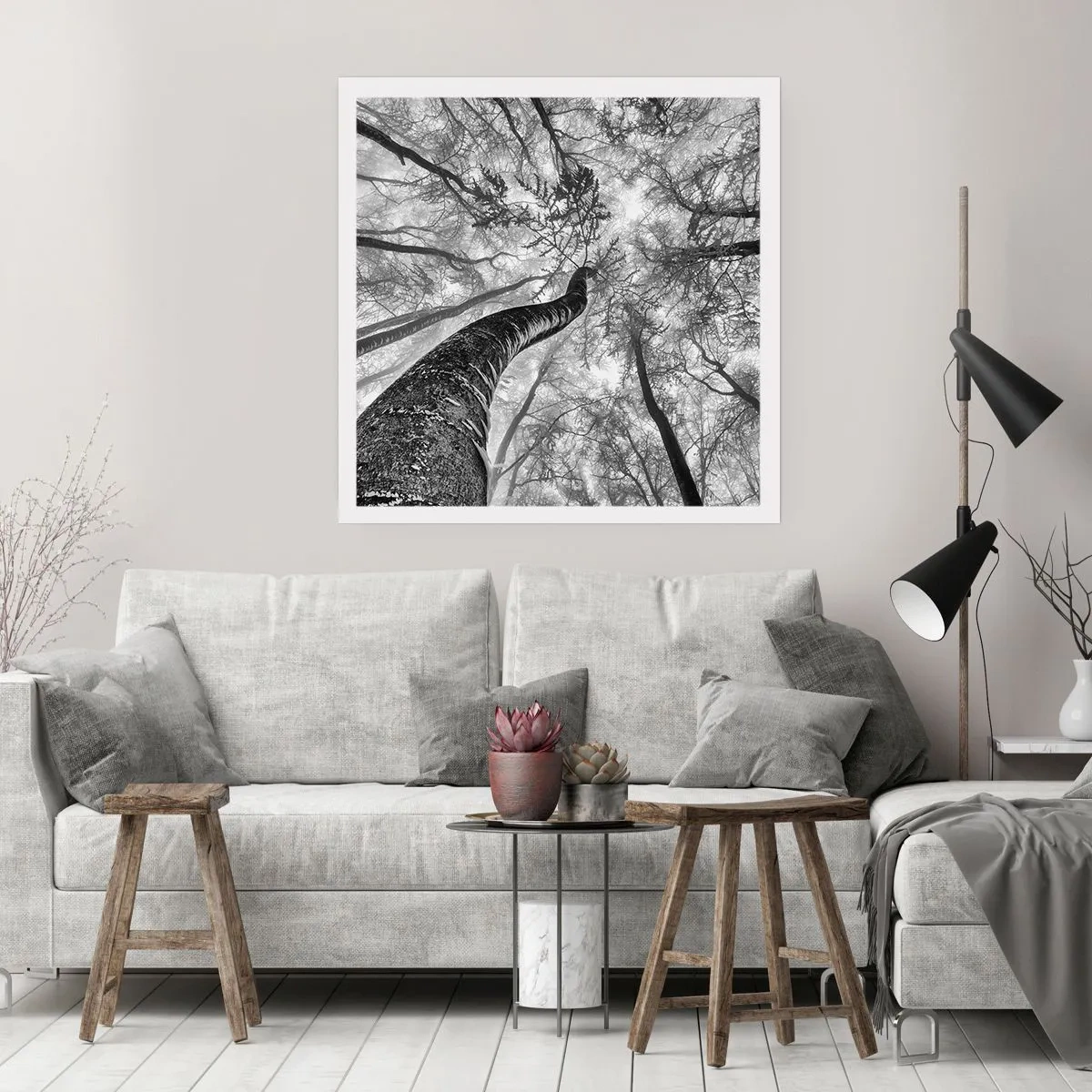 Affiche - Poster - Course vers la lumière - 60x60 cm