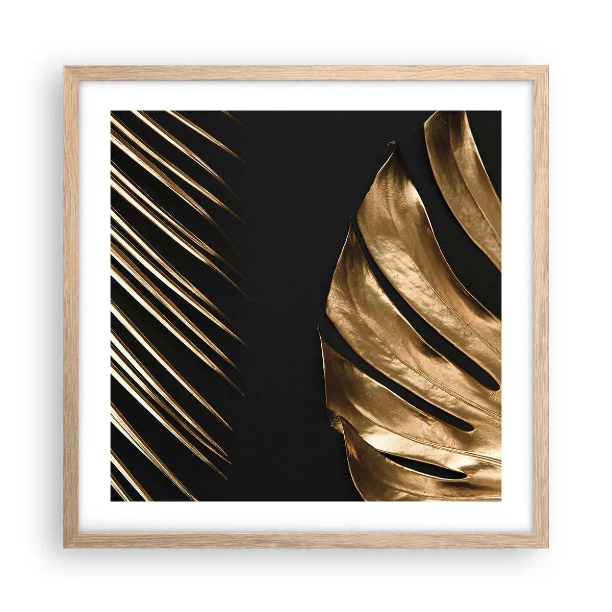 Affiche dans un chêne clair - Poster - Différent et tout aussi cher - 50x50 cm