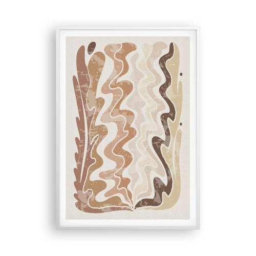 Affiche dans un cadre blanc - Poster - Bonne énergie – bonnes émotions - 70x100 cm