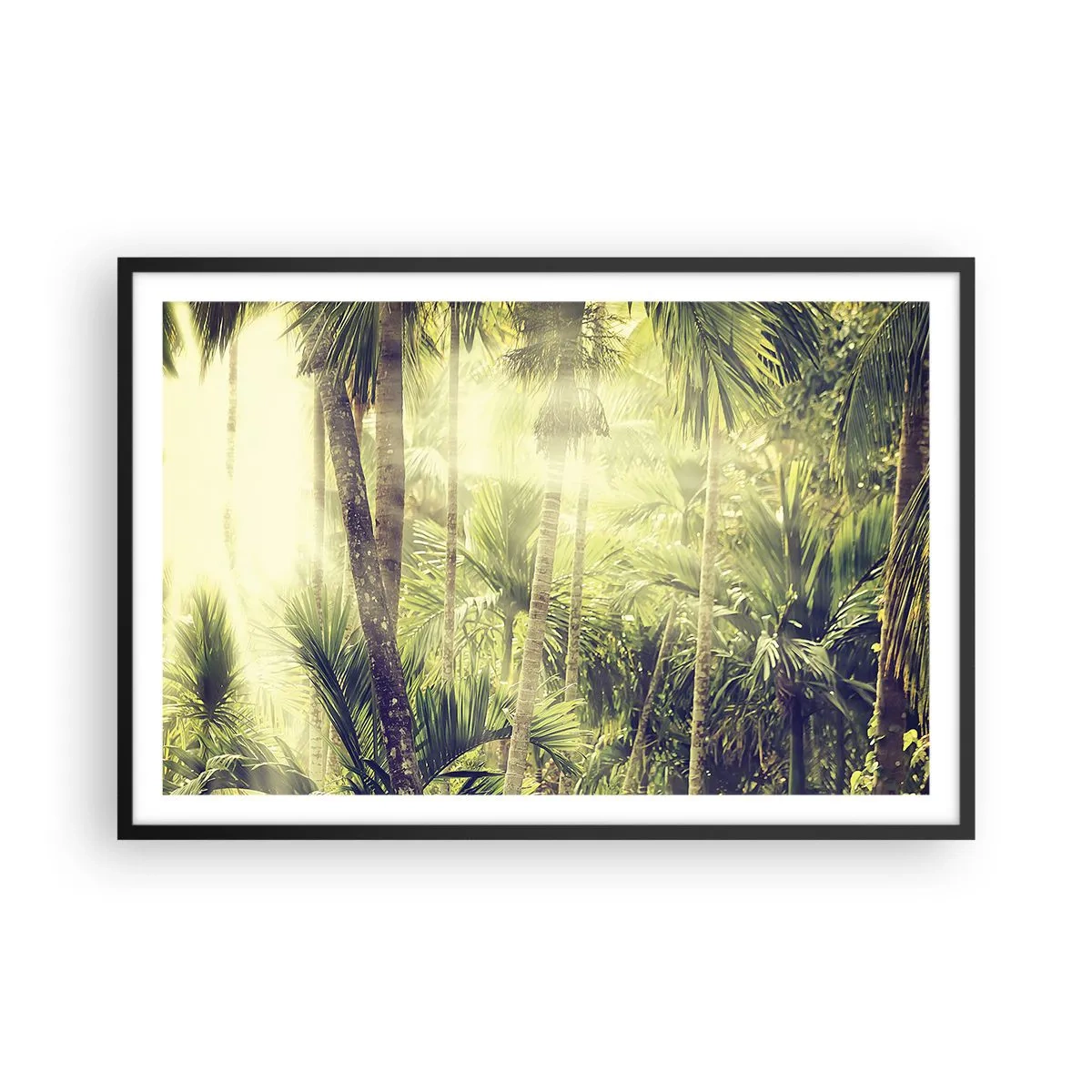 Affiche dans un cadre noir - Poster - Nature enflammée - 91x61 cm